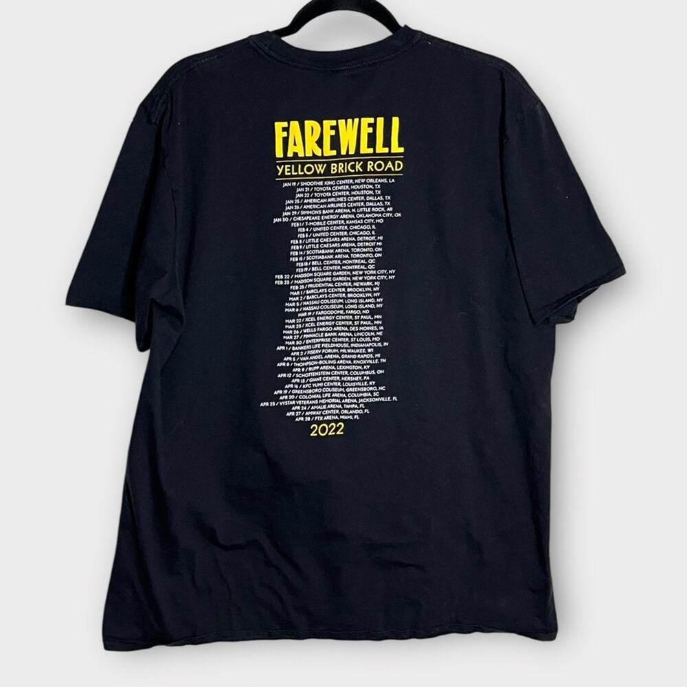 ELTON JOHN Farewell Yellow Brick Road 2022 Concert Tour T Shirt Size XL - Picture 3 of 6